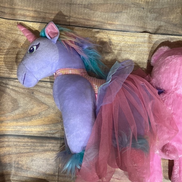 Build A Bear Workshop Fairy Friends Bear and Rare Unicorn Lot - Picture 16 of 16
